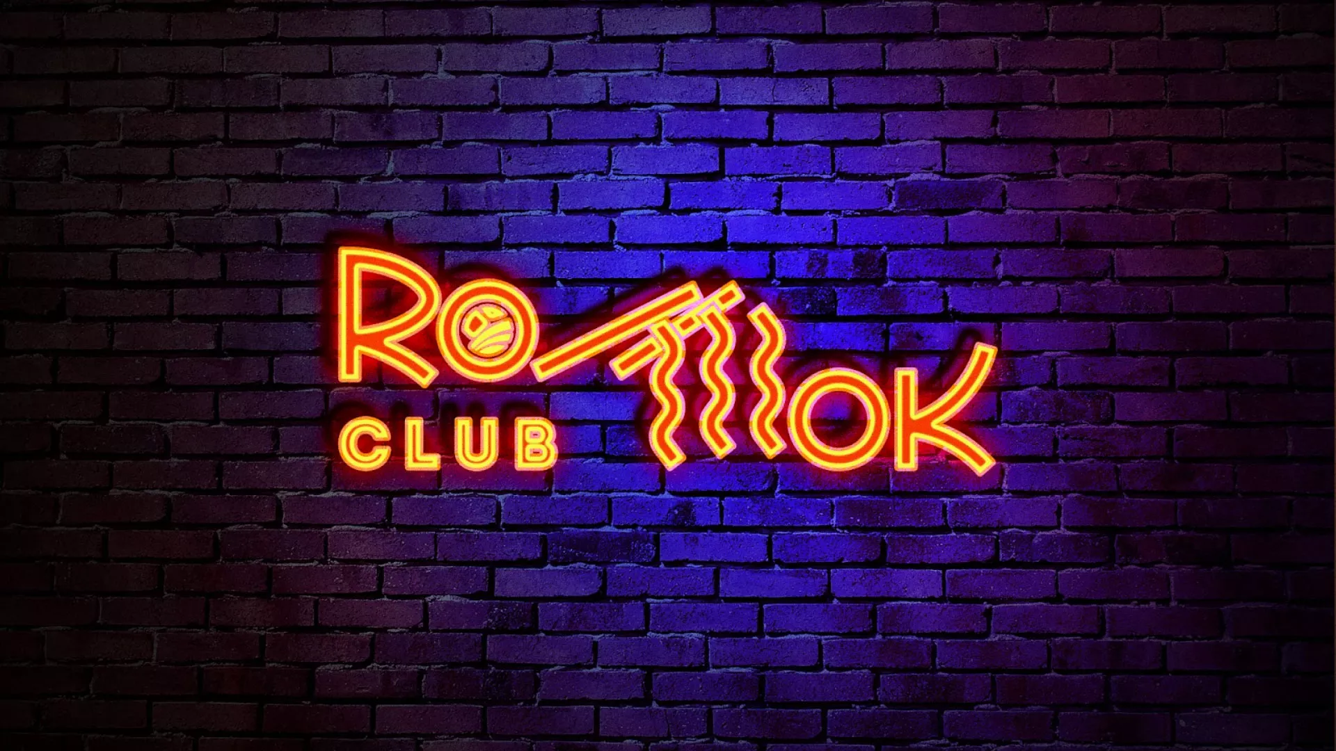 Разработка интерьерной вывески суши-бара «Roll Wok Club» в Жуковке
